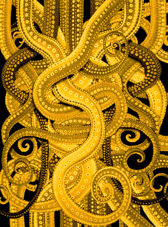 octo pattern yellow contrast