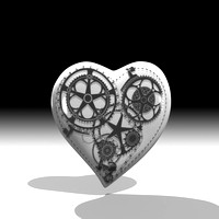 Heart 3D regular Medium gear render
