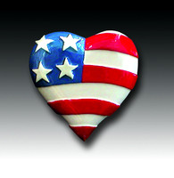 flag heart