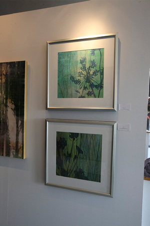 Reeds and Queens Lace, 24" x 24" each framed