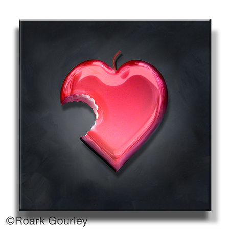 apple cent heart