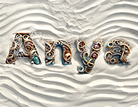 Firefly Anya-Laguna Beach Jewelry anya name in sand