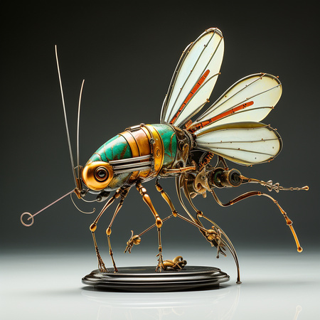 roarkg_Steampunk_4_foot_3d_sculpture_mounted_on_marble_base_fly_47b97141-a1f5-4857-a400-099cd68d4f7f
