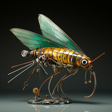 roarkg_Steampunk_4_foot_3d_sculpture_mounted_on_marble_base_fly_44766e65-554b-4280-8496-406a3ddbe8d2