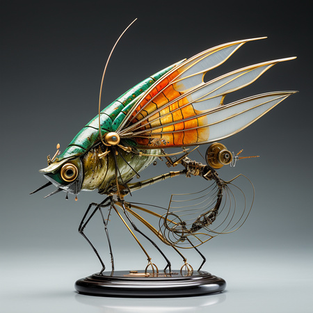 roarkg_Steampunk_4_foot_3d_sculpture_mounted_on_marble_base_fly_c945836c-2bcf-46a7-920b-e10b2babdfb4