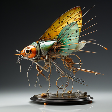 roarkg_Steampunk_4_foot_3d_sculpture_mounted_on_marble_base_fly_fa124013-f881-429e-9d0d-5b46a1c71f15