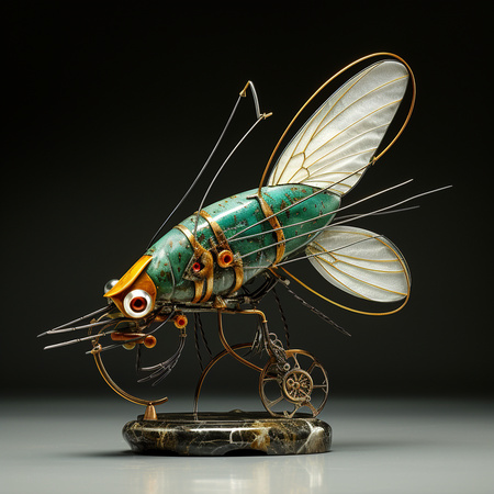 roarkg_Steampunk_4_foot_3d_sculpture_mounted_on_marble_base_fly_9114004f-264a-4b47-8a43-92800705cc06
