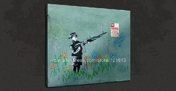 Banksy-art-Crayon-Boy-Graffiti-Canvas-Pop-Art-Oil-Paintings-Arts-And-Crafts-Modern-Painting-Traditional