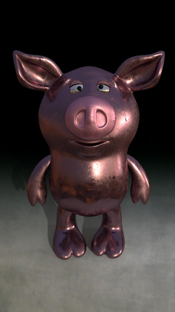 Arnold_the Pig pink Scratched copper-Current View