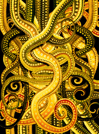 octo pattern yellow contrast 2
