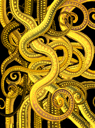 octo pattern yellow contrast LESS