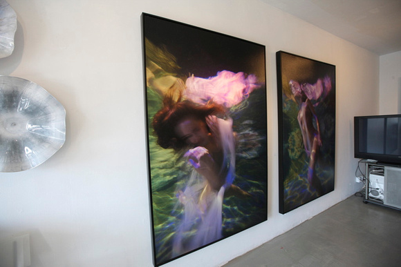 Bliss and Bubble, 54" x 80" each framed