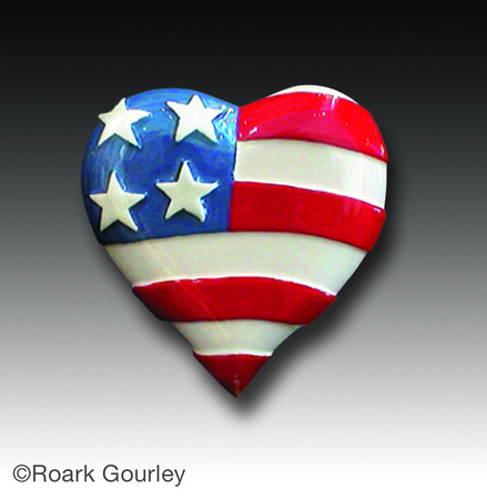flag heart