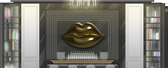 gold lips closed 4