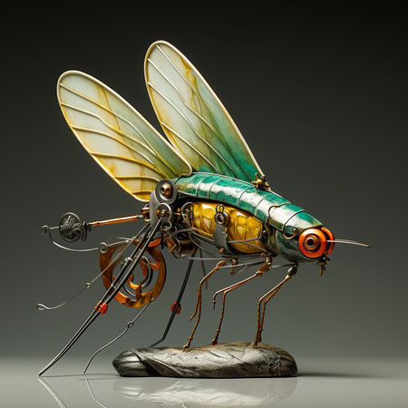 roarkg_Steampunk_4_foot_3d_sculpture_mounted_on_marble_base_fly_2a0fbebb-986d-49fb-a867-c8e6a7e27c86