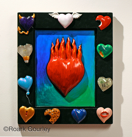 flame heart frame