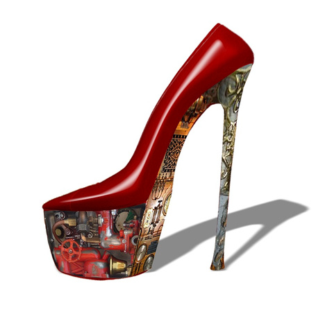 Really High heel RED punked